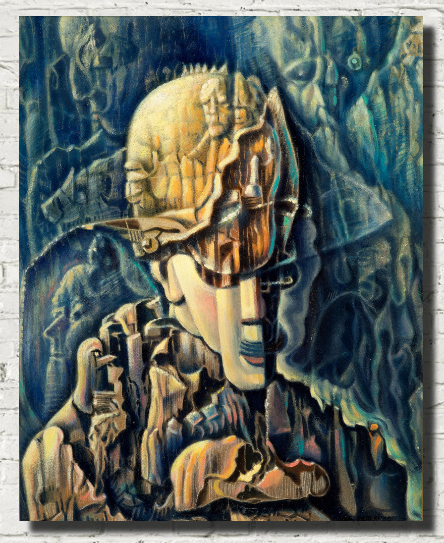 Surreal Abstract Self Portrait, Benjamin Berlin Fine Art Print