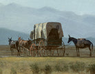 Surveyor’s Wagon in the Rockies, Albert Bierstadt Landscape Print