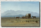 Surveyor’s Wagon in the Rockies, Albert Bierstadt Landscape Print