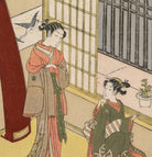 Suzuki Harunobu, Japanese Art Print : Woman and Maid Servant