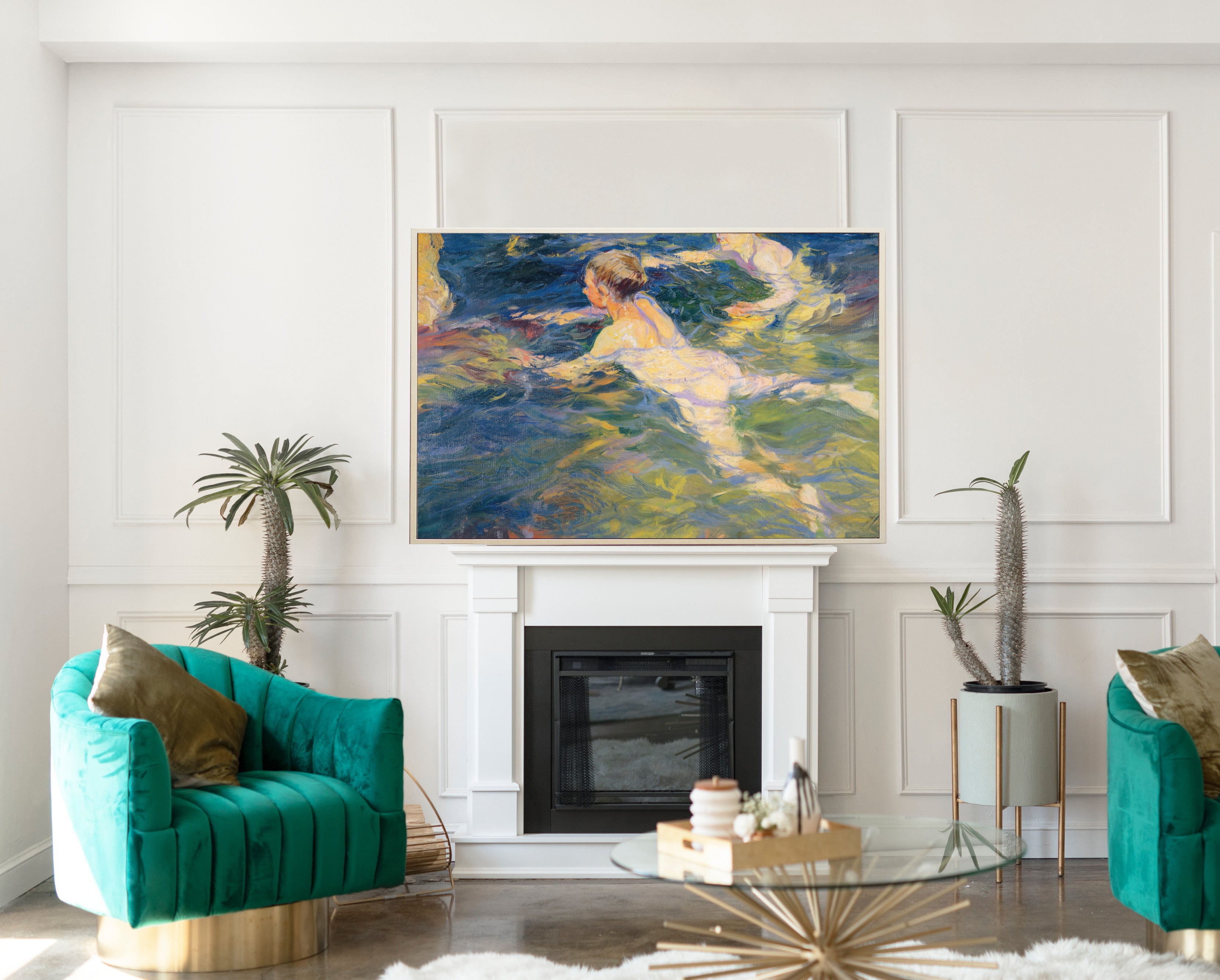 Swimmers, Jávea, Joaquín Sorolla Fine Art Print