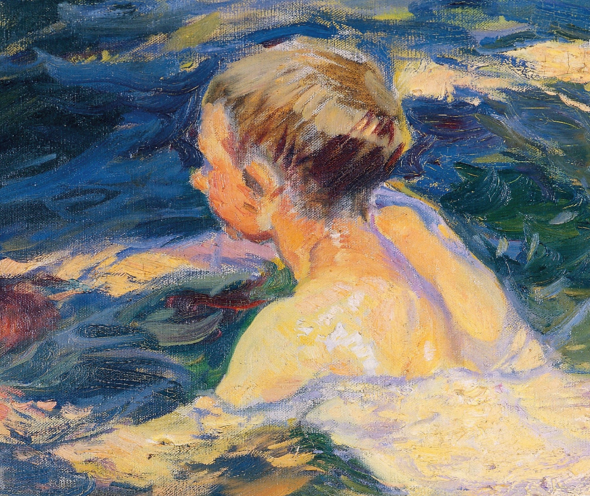 Swimmers, Jávea, Joaquín Sorolla Fine Art Print