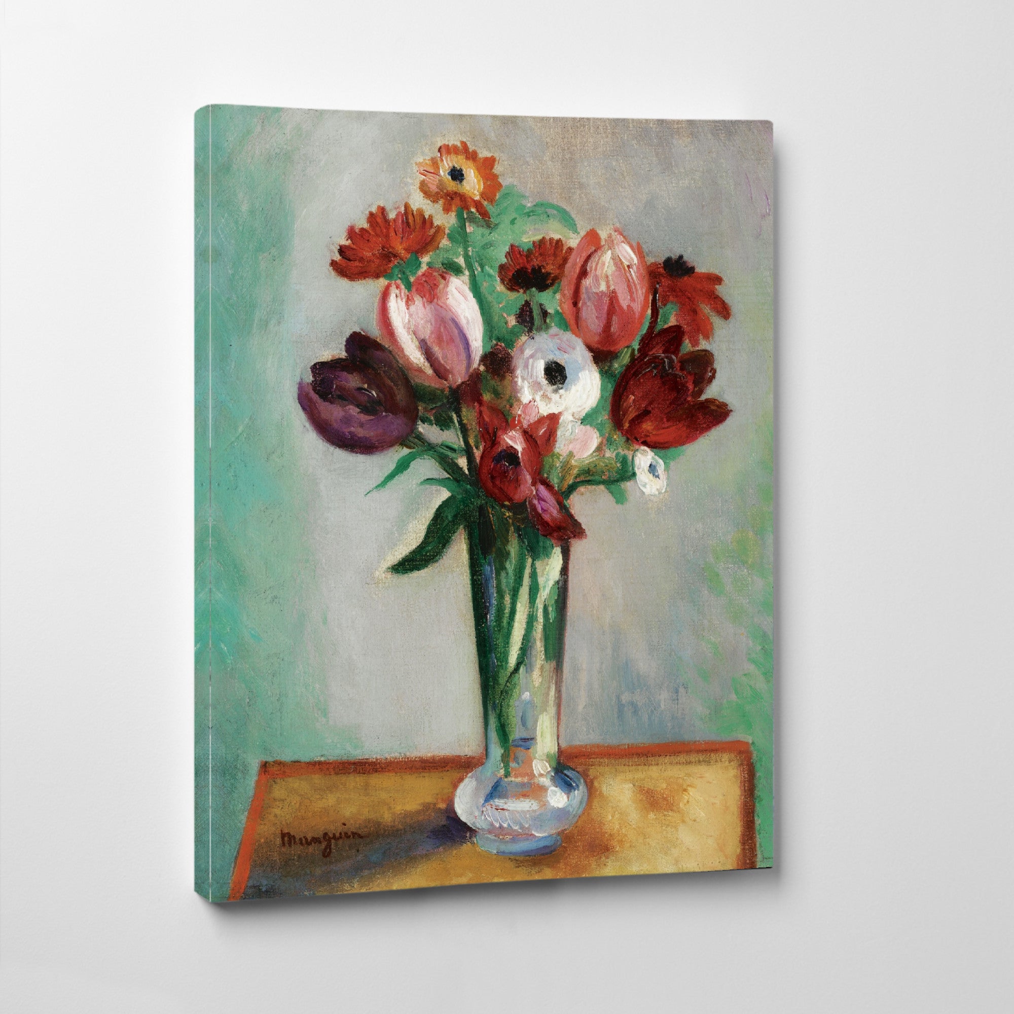 Henri Manguin, Tulips and Ranunculus Floral Still life