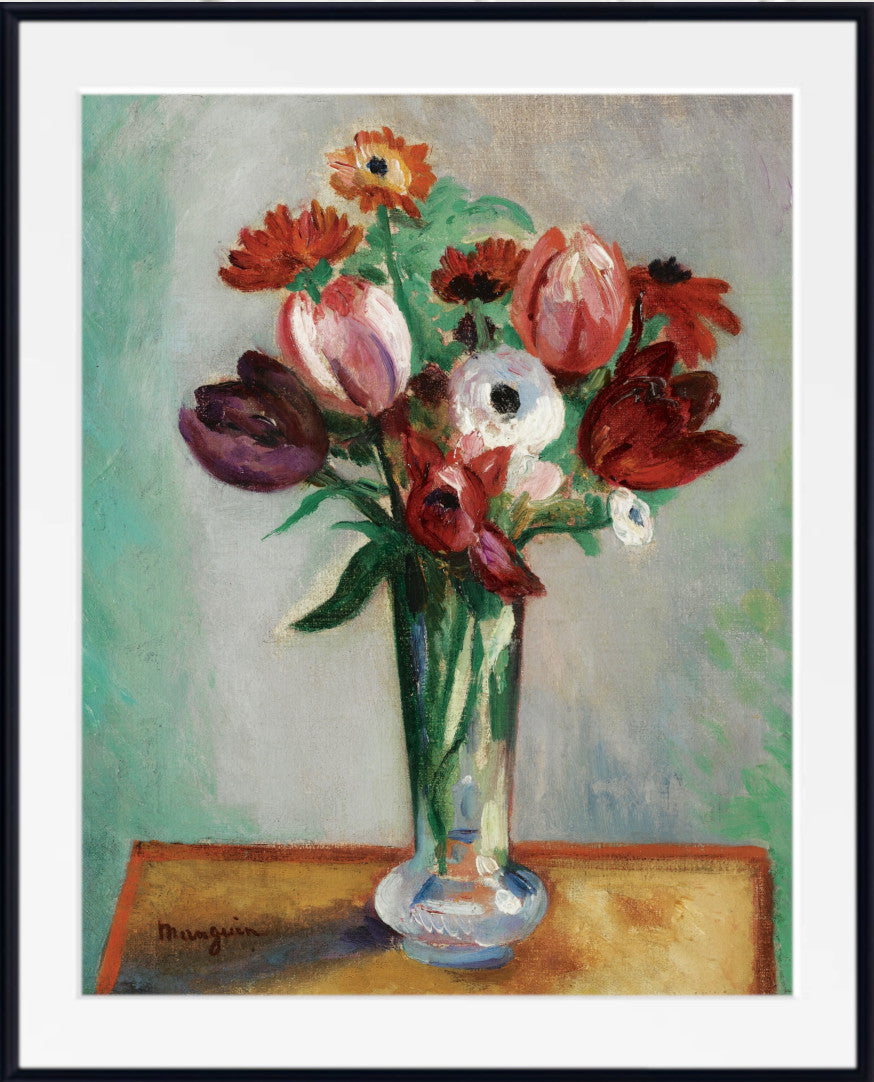 Henri Manguin, Tulips and Ranunculus Floral Still life
