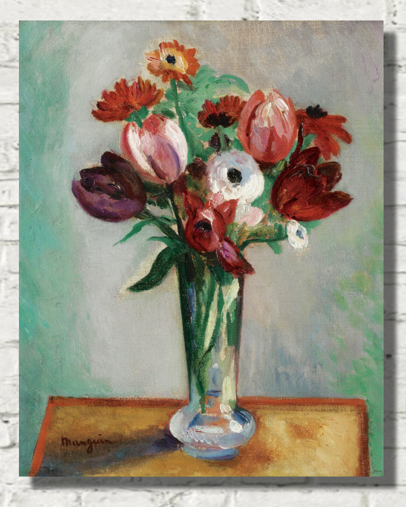 Henri Manguin, Tulips and Ranunculus Floral Still life