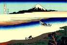 36 Views of Mount Fuji, Tama River in Musashi Province, Katsushika Hokusai, Japanese Print