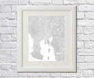 Tampa City Street Map Print Feature Wall Art Poster
