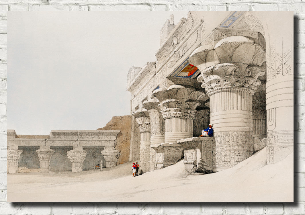 Temple Of Horus, Edfu, David Roberts Fine Art Print