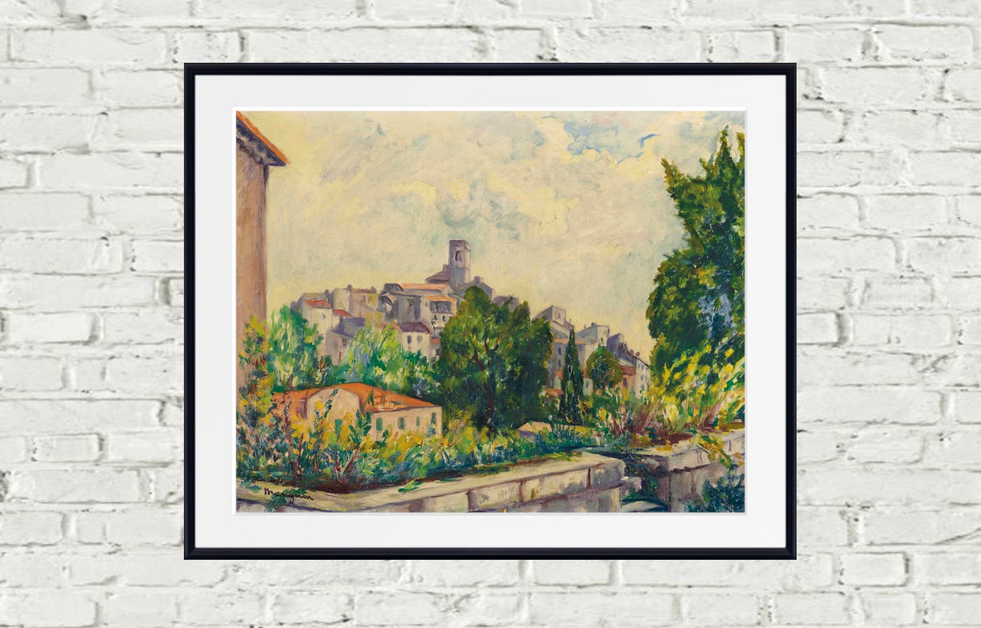French Riviera Landscape. Henri Manguin, Gray weather in Saint-Paul-de-Vence