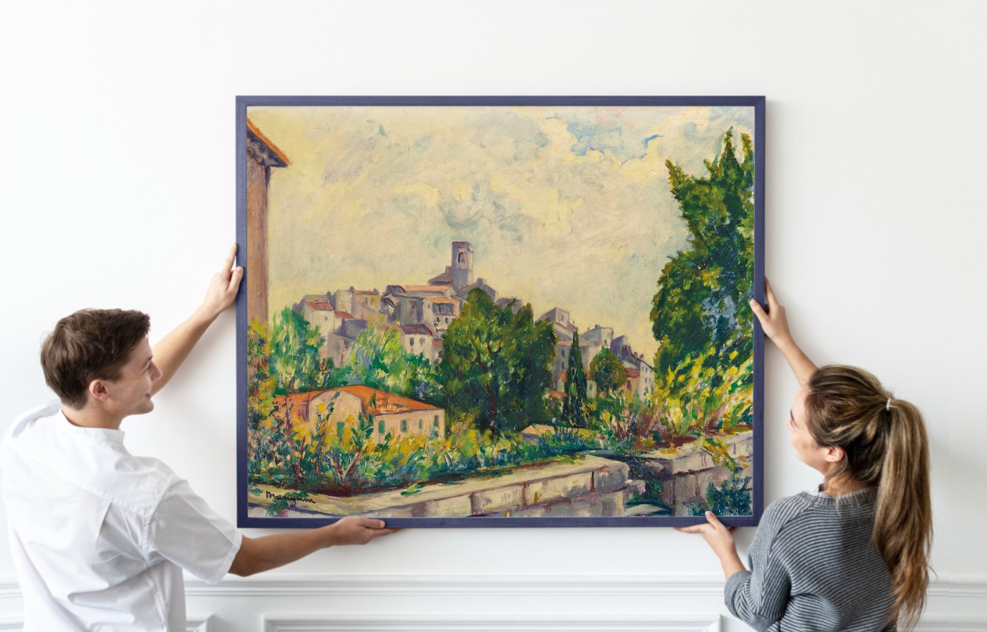 French Riviera Landscape. Henri Manguin, Gray weather in Saint-Paul-de-Vence