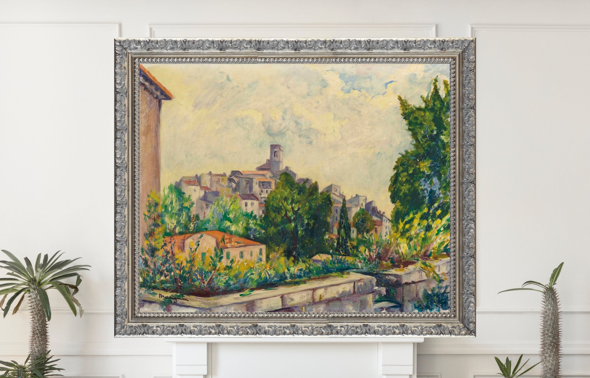French Riviera Landscape. Henri Manguin, Gray weather in Saint-Paul-de-Vence
