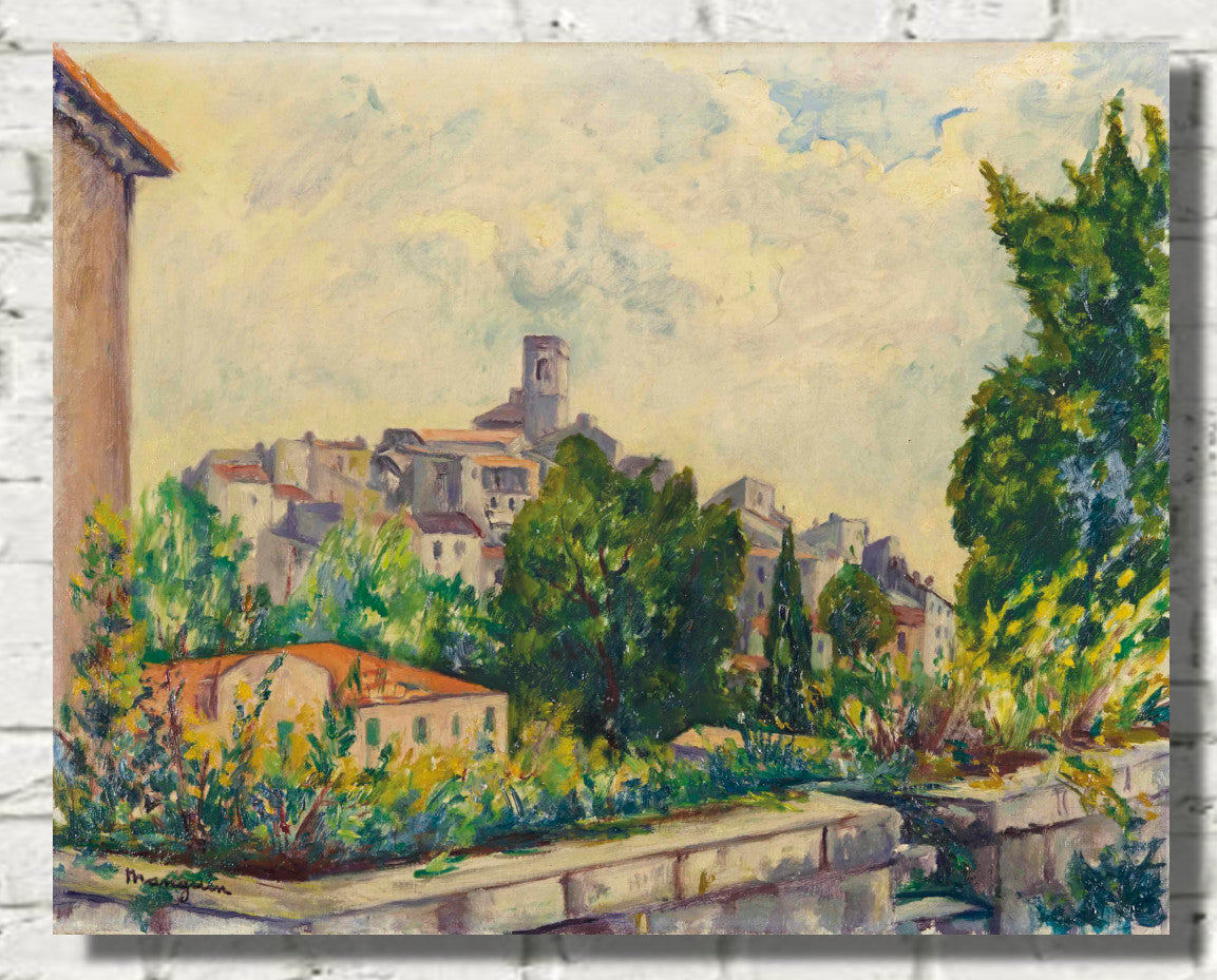 French Riviera Landscape. Henri Manguin, Gray weather in Saint-Paul-de-Vence