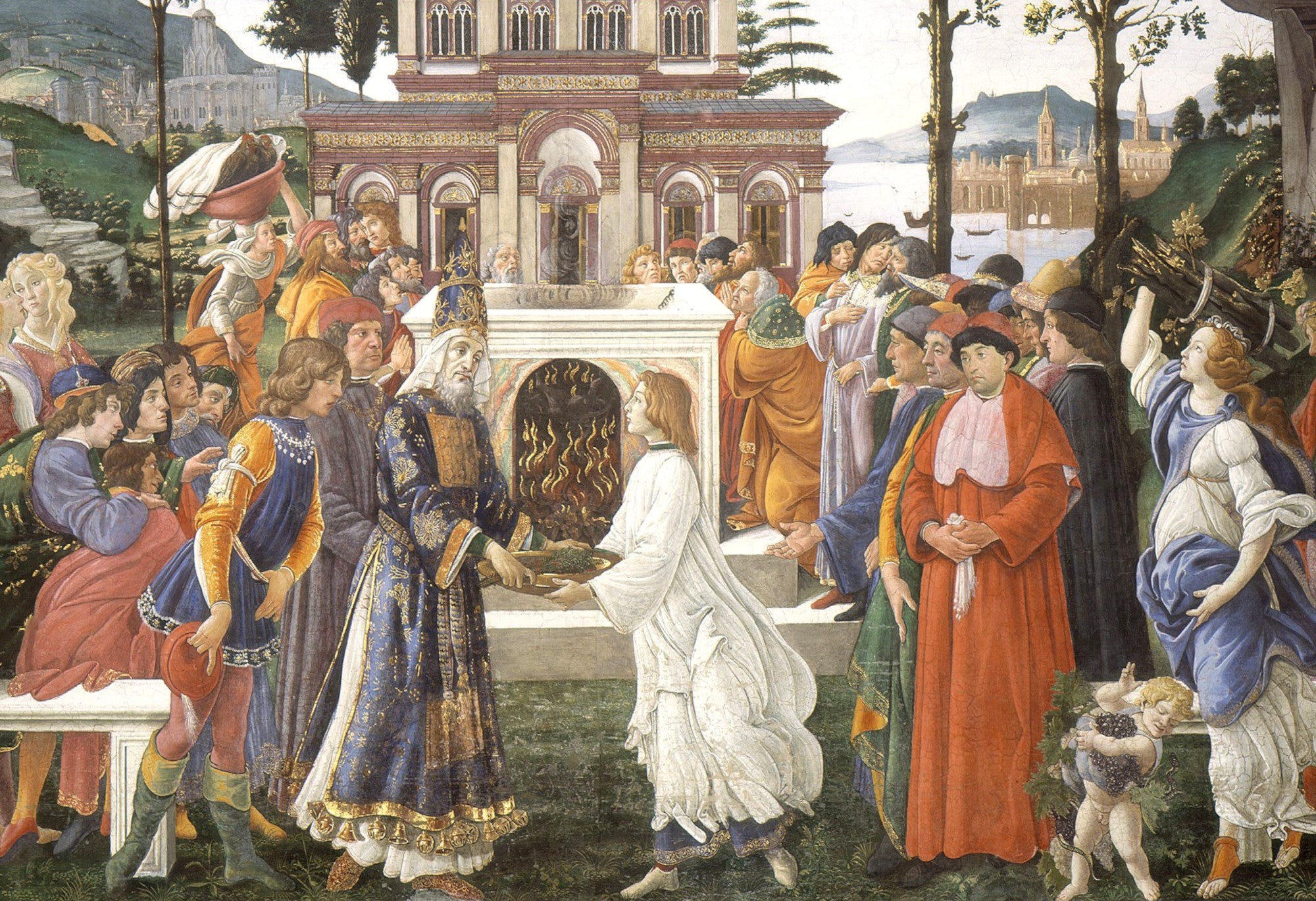 Sandro Botticelli Fine Art Print : Temptations of Christ