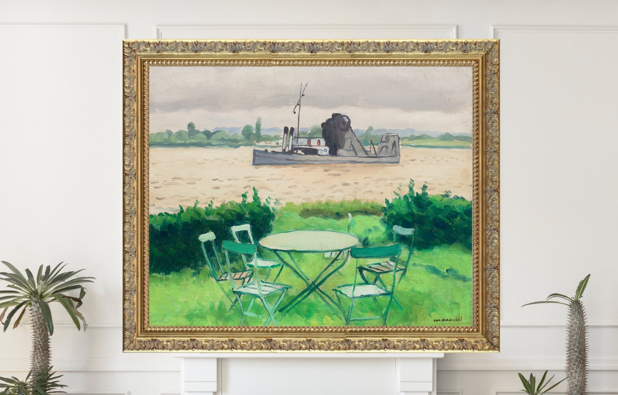 Terasse à vieuxport, Albert Marquet, Coastal Landscape
