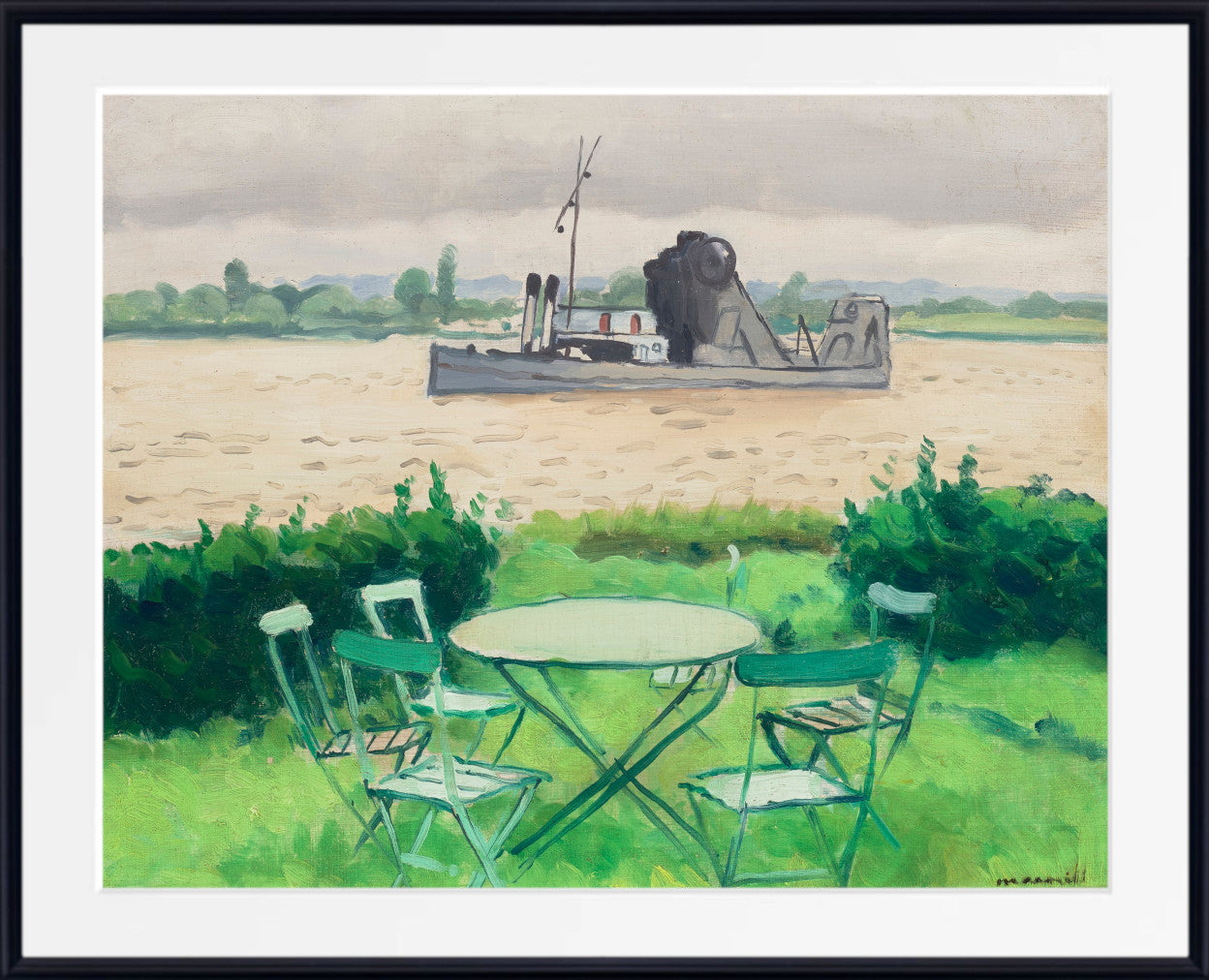 Terasse à vieuxport, Albert Marquet, Coastal Landscape