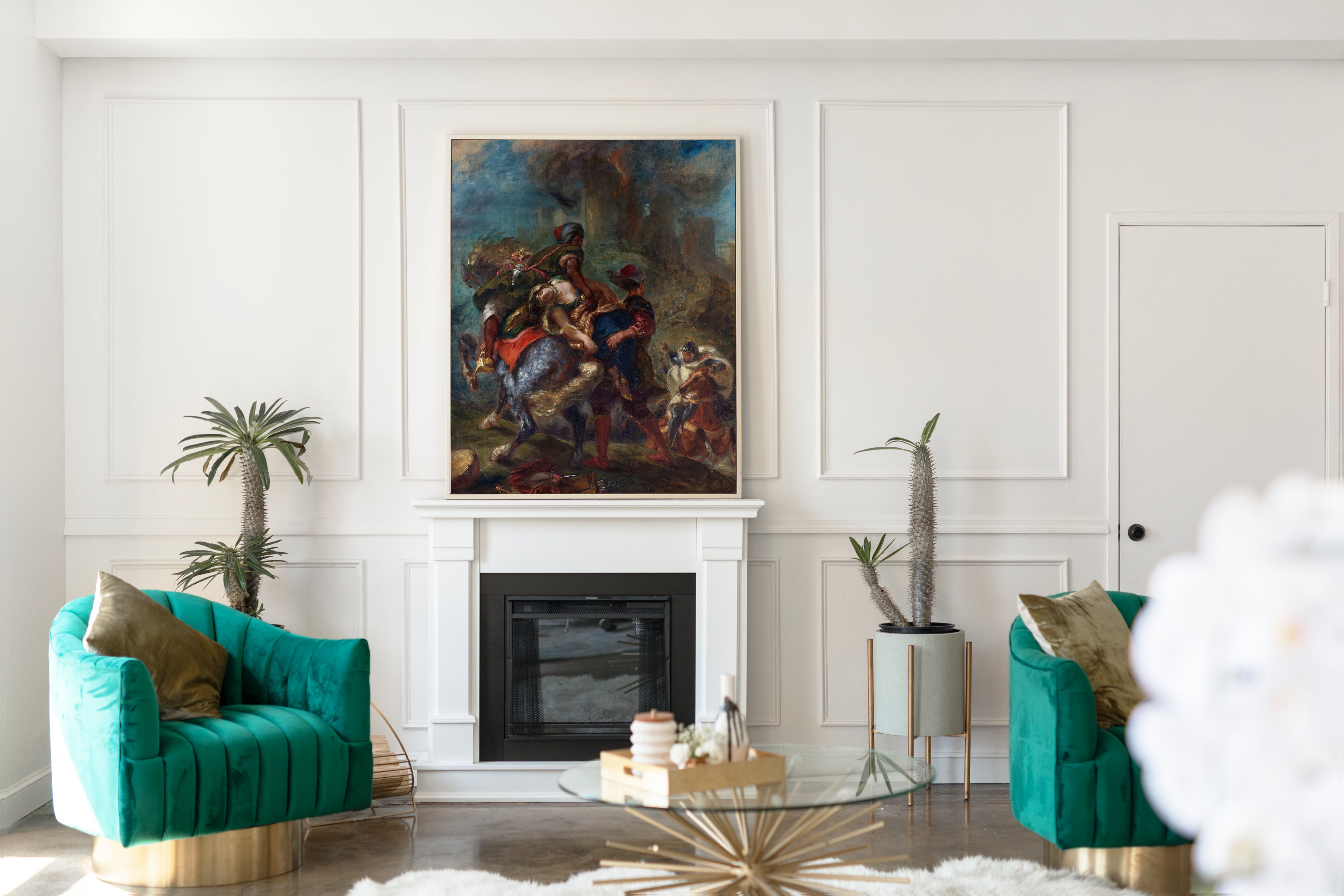 The Abduction of Rebecca, Eugène Delacroix Fine Art Print