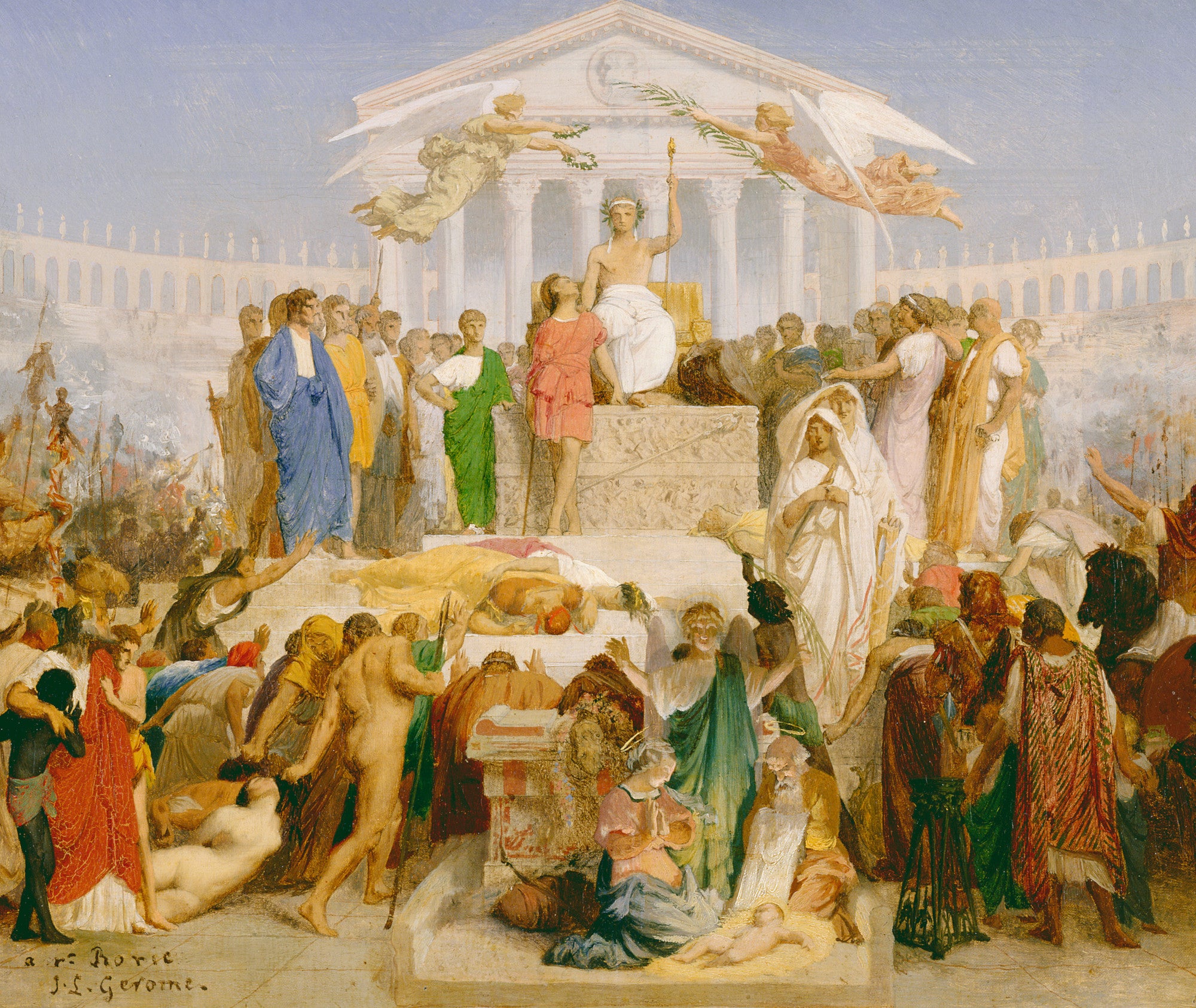 Jean-Léon Gérôme Fine Art Print : The Age of Augustus, the Birth of Christ