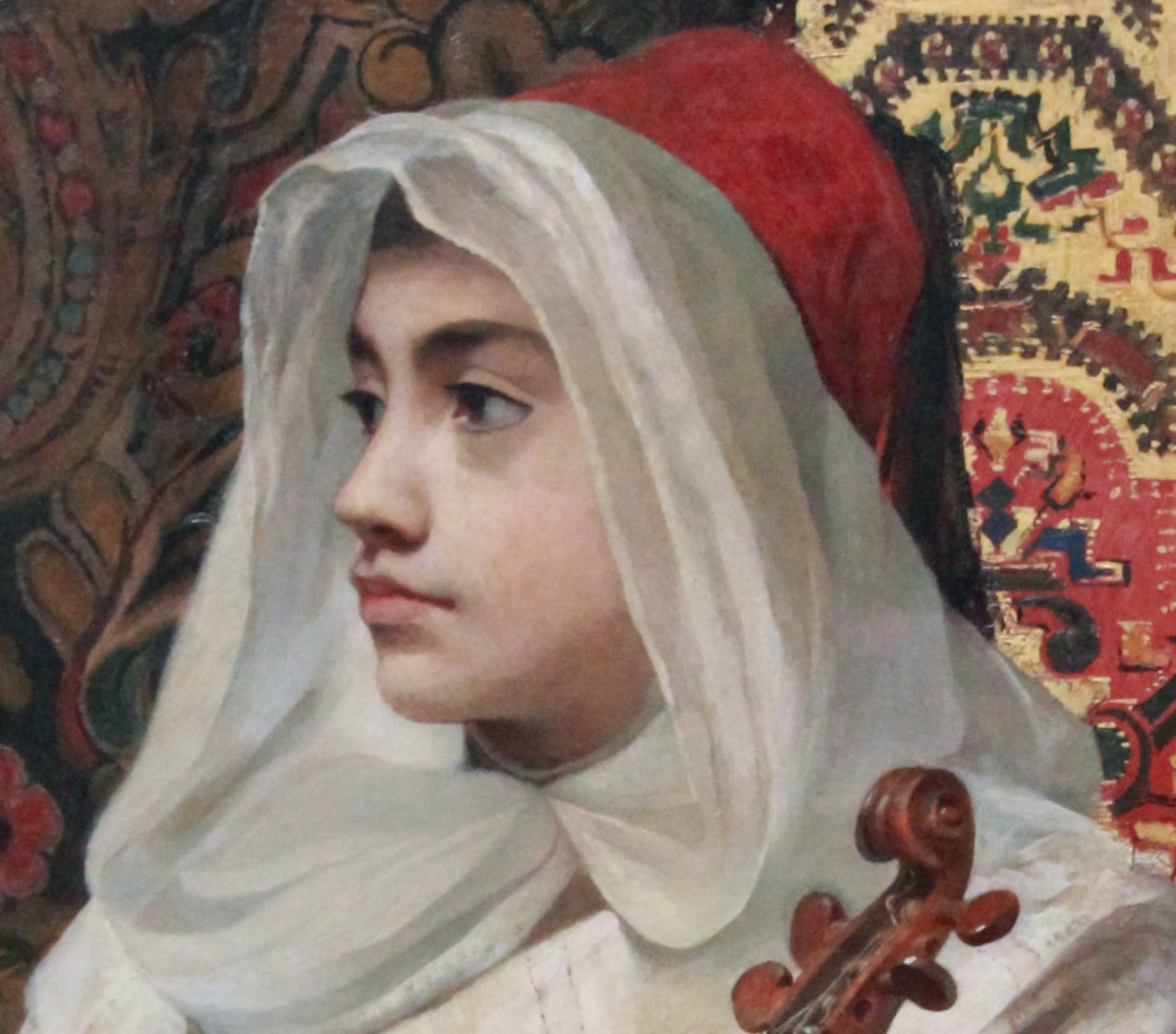 Pedro Américo Fine Art Print, The Arab rebec player