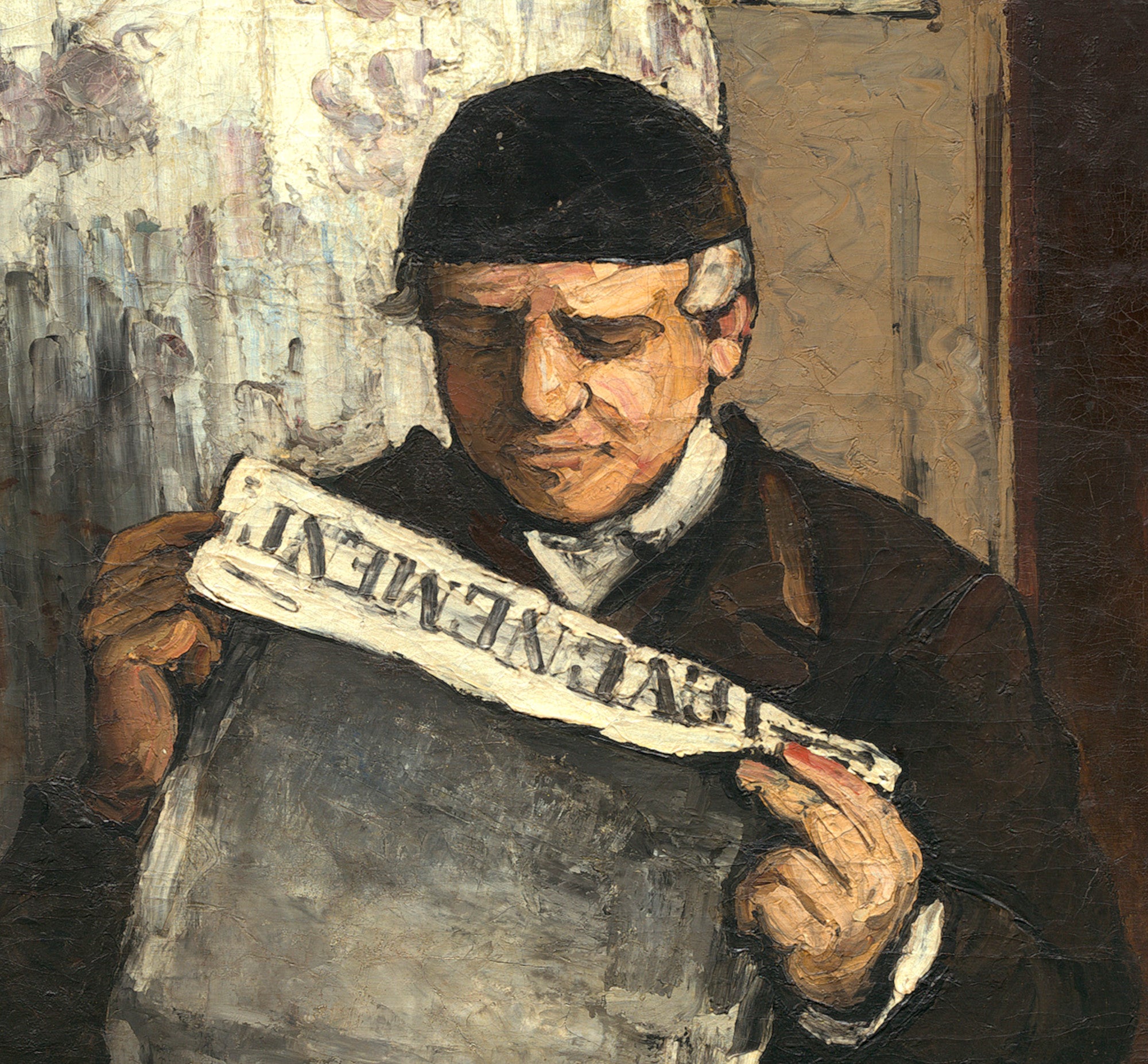 Paul Cézanne Post-Impressionist Fine Art Print, The Artist's Father, Reading L'Événement