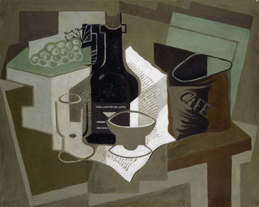 Bag of Coffee, Juan Gris Cubism Abstract Print Framed Wall Art