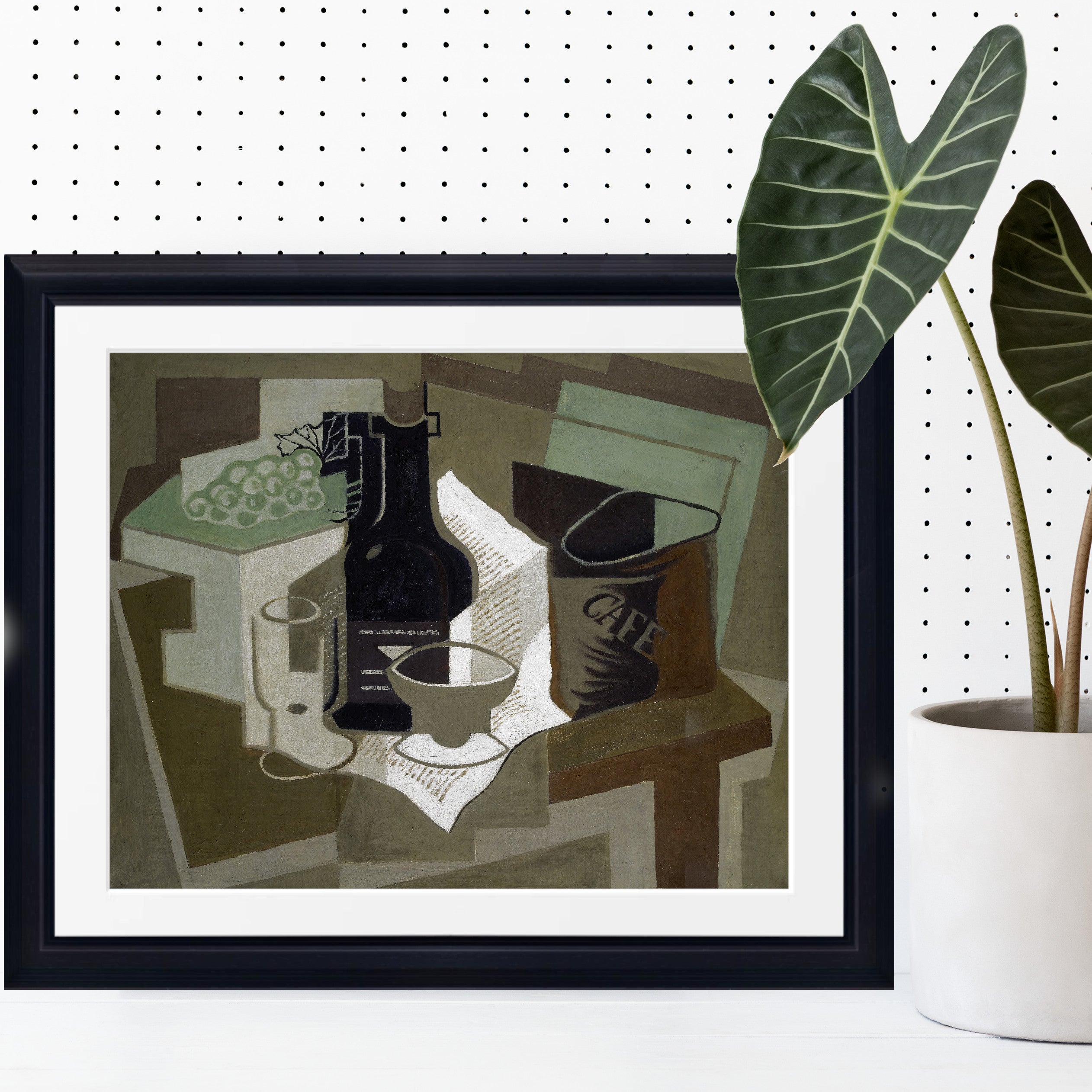 Bag of Coffee, Juan Gris Cubism Abstract Print Framed Wall Art