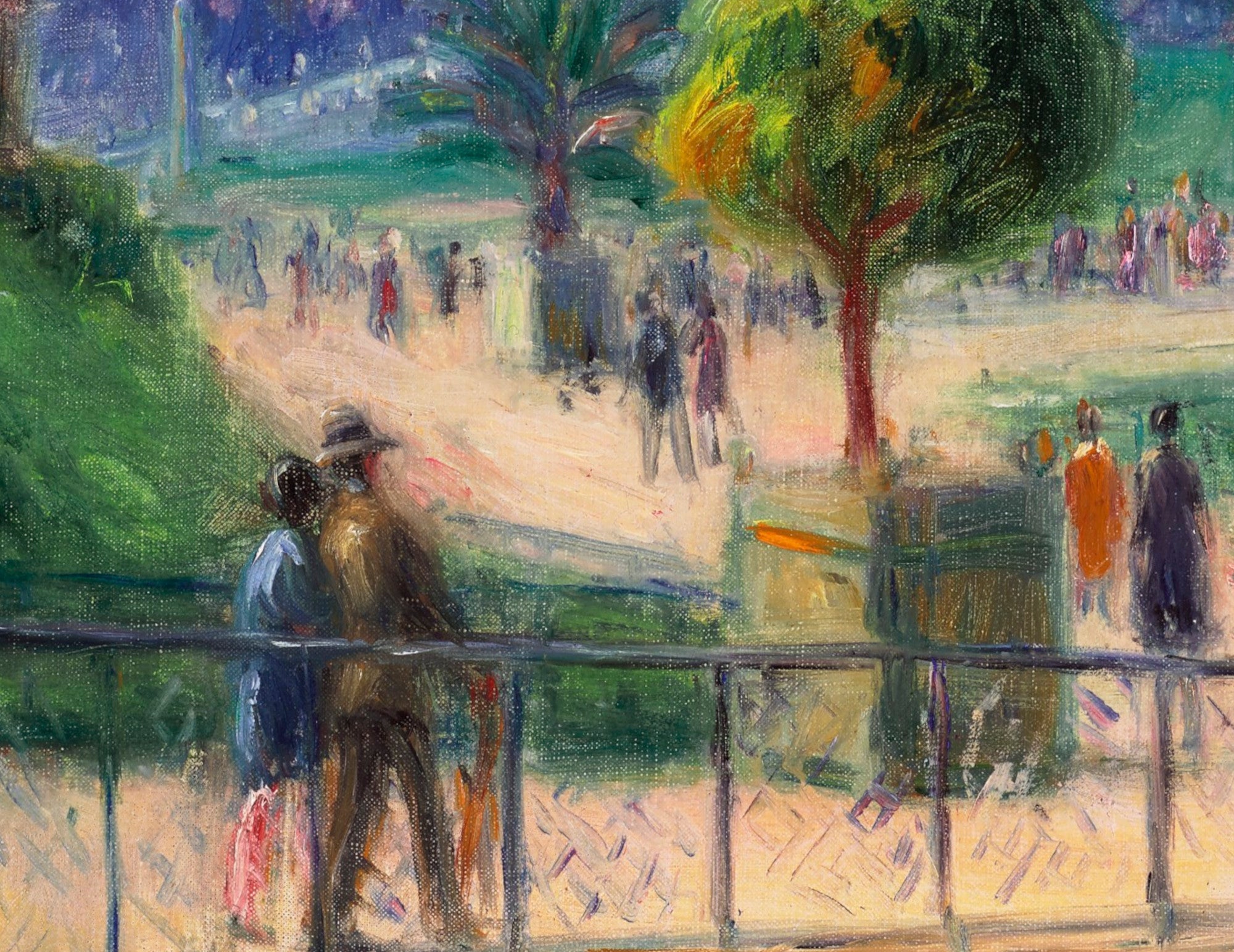 The Balustrade, Luxembourg Gardens, William Glackens Fine Art Print