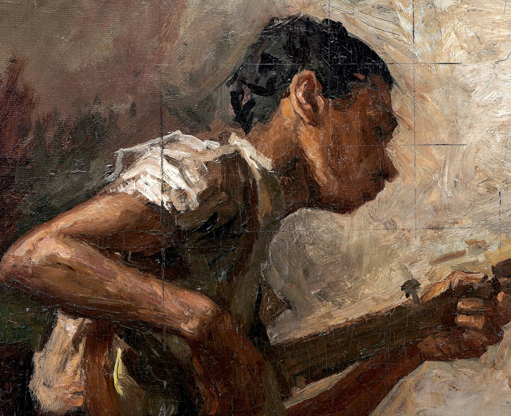 The Banjo Player, Thomas Eakins Fine Art Print