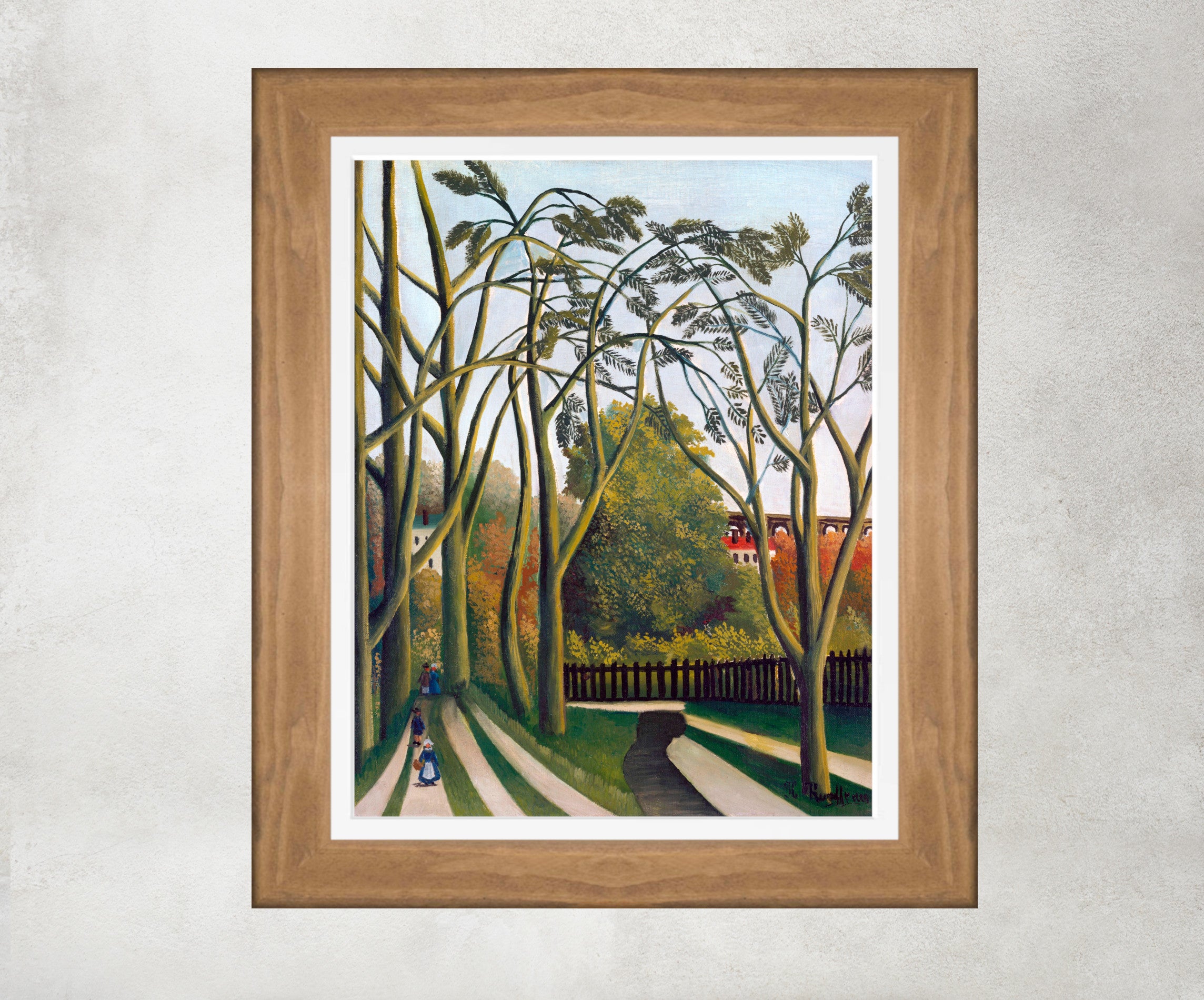Henri Rousseau Framed Art Print, The Banks of the Bièvre near Bicêtre