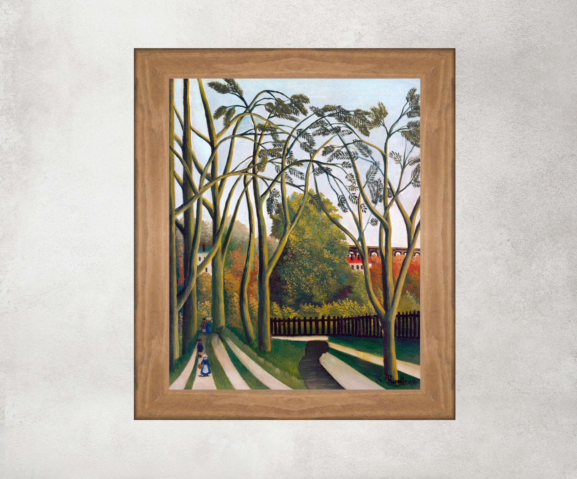Henri Rousseau Framed Art Print, The Banks of the Bièvre near Bicêtre