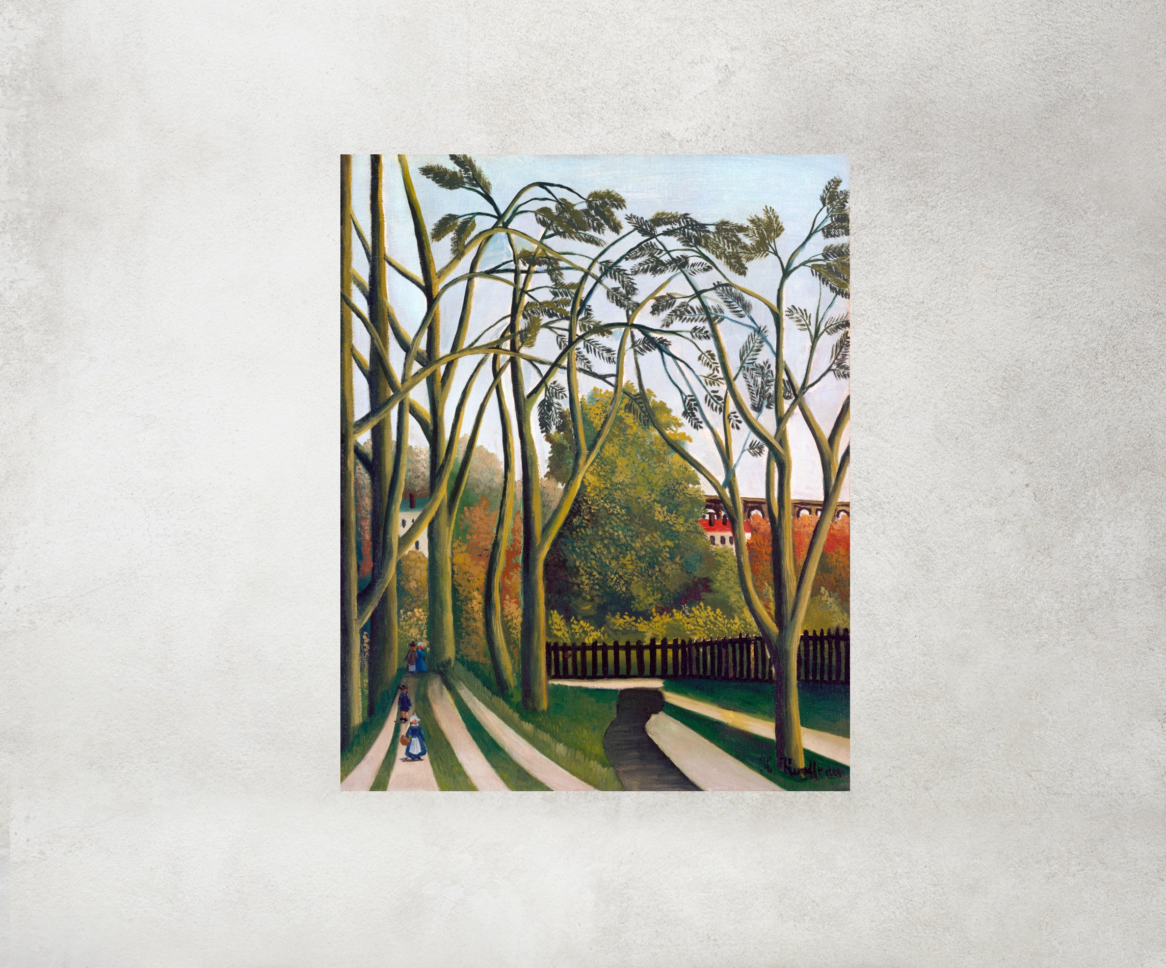 Henri Rousseau Framed Art Print, The Banks of the Bièvre near Bicêtre