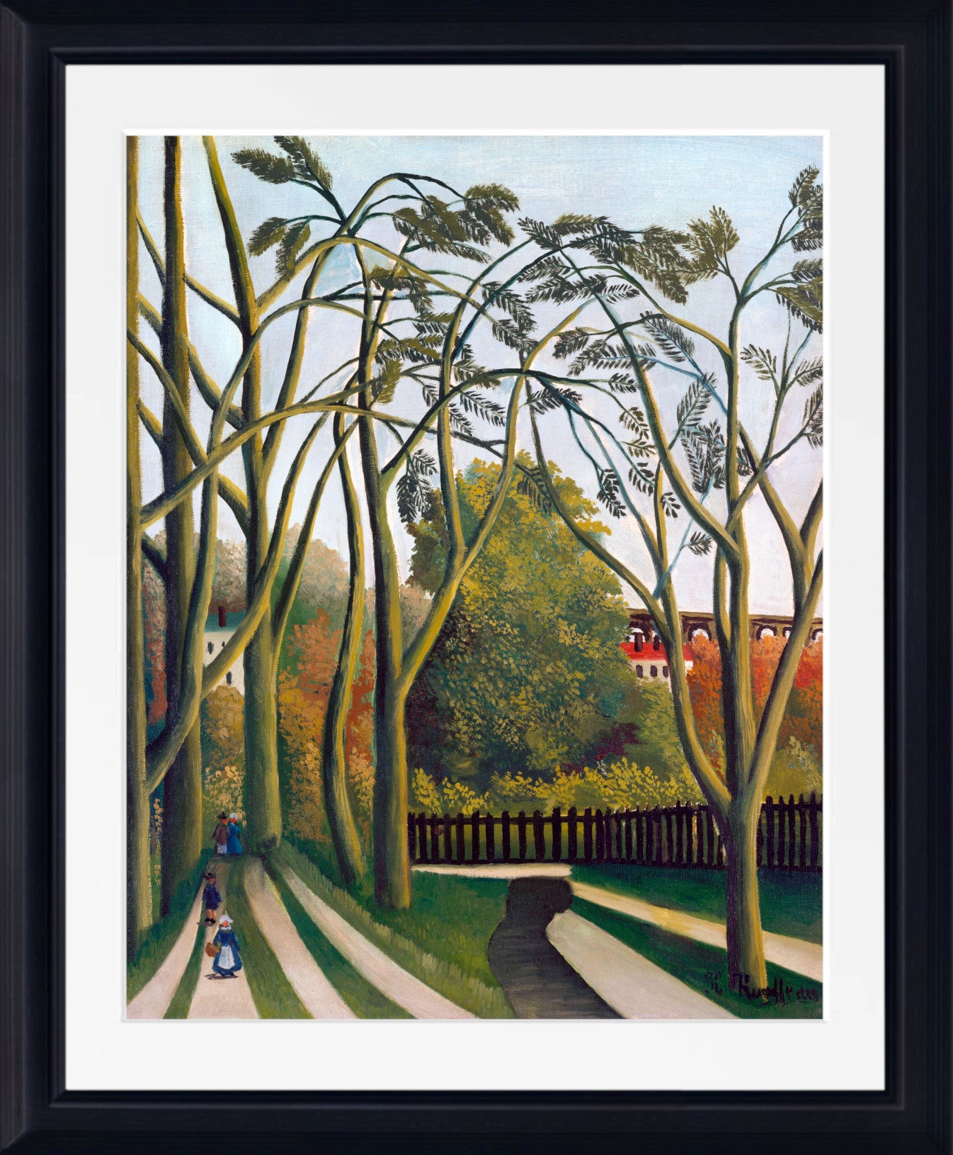 Henri Rousseau Framed Art Print, The Banks of the Bièvre near Bicêtre