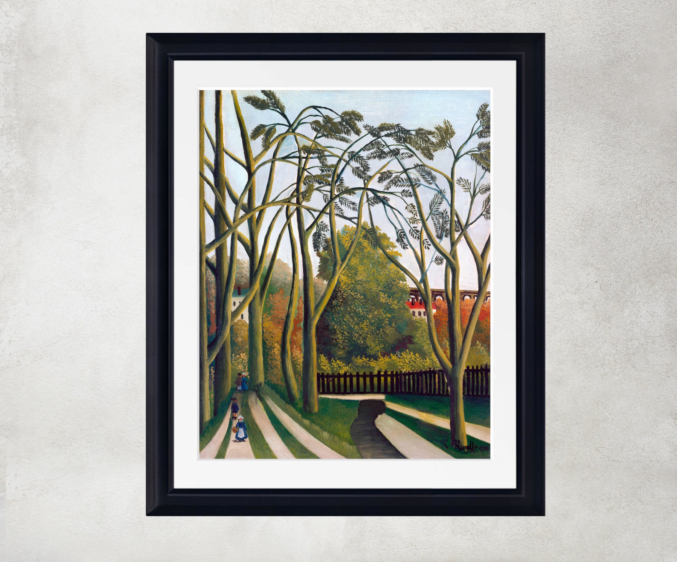 Henri Rousseau Framed Art Print, The Banks of the Bièvre near Bicêtre
