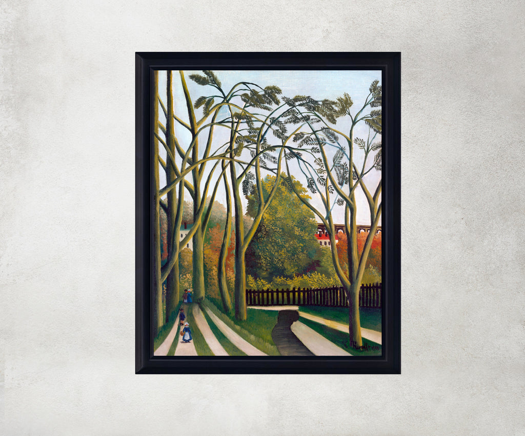 Henri Rousseau Framed Art Print, The Banks of the Bièvre near Bicêtre