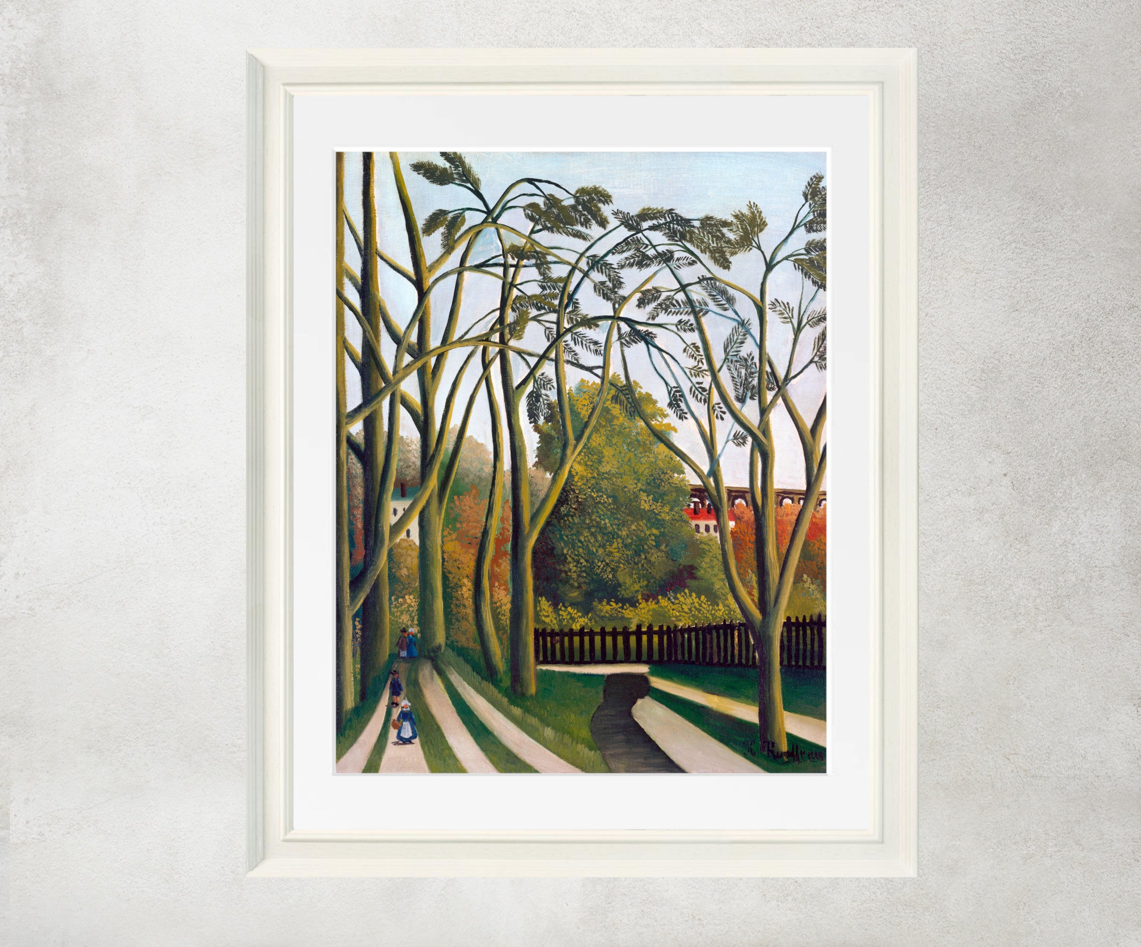 Henri Rousseau Framed Art Print, The Banks of the Bièvre near Bicêtre