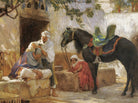 The Barber, Frederick Arthur Bridgman Fine Art Print