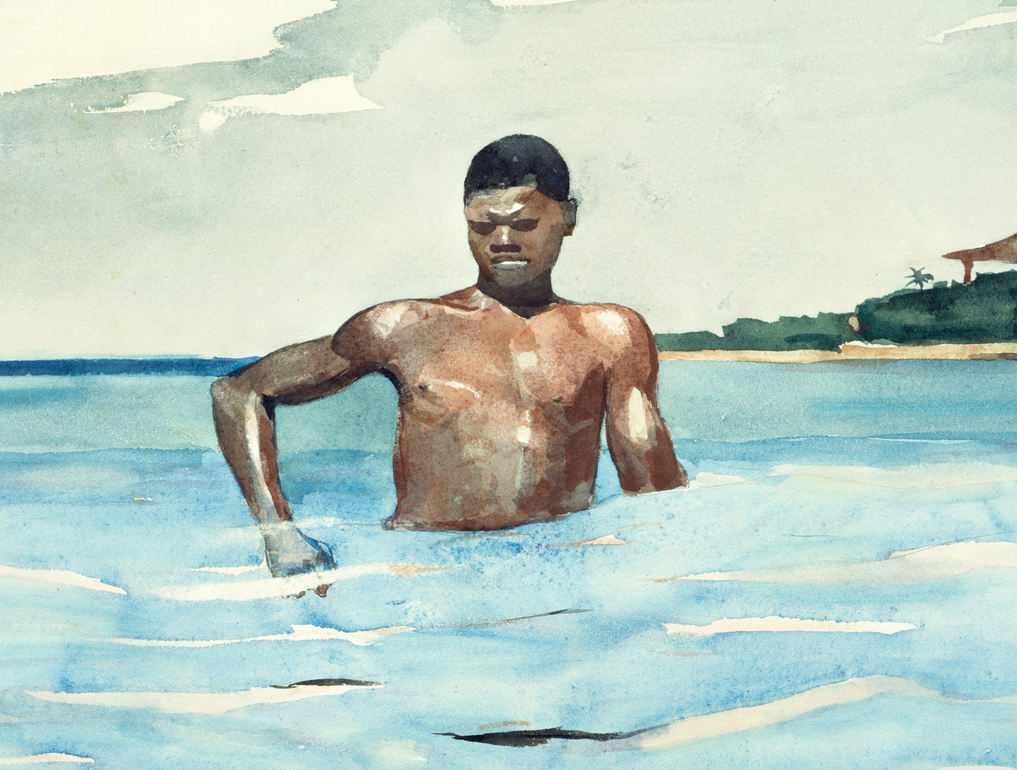 Winslow Homer Fine Art Print :  The Bather