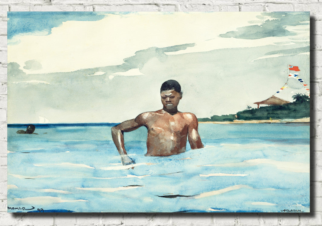 Winslow Homer Fine Art Print :  The Bather