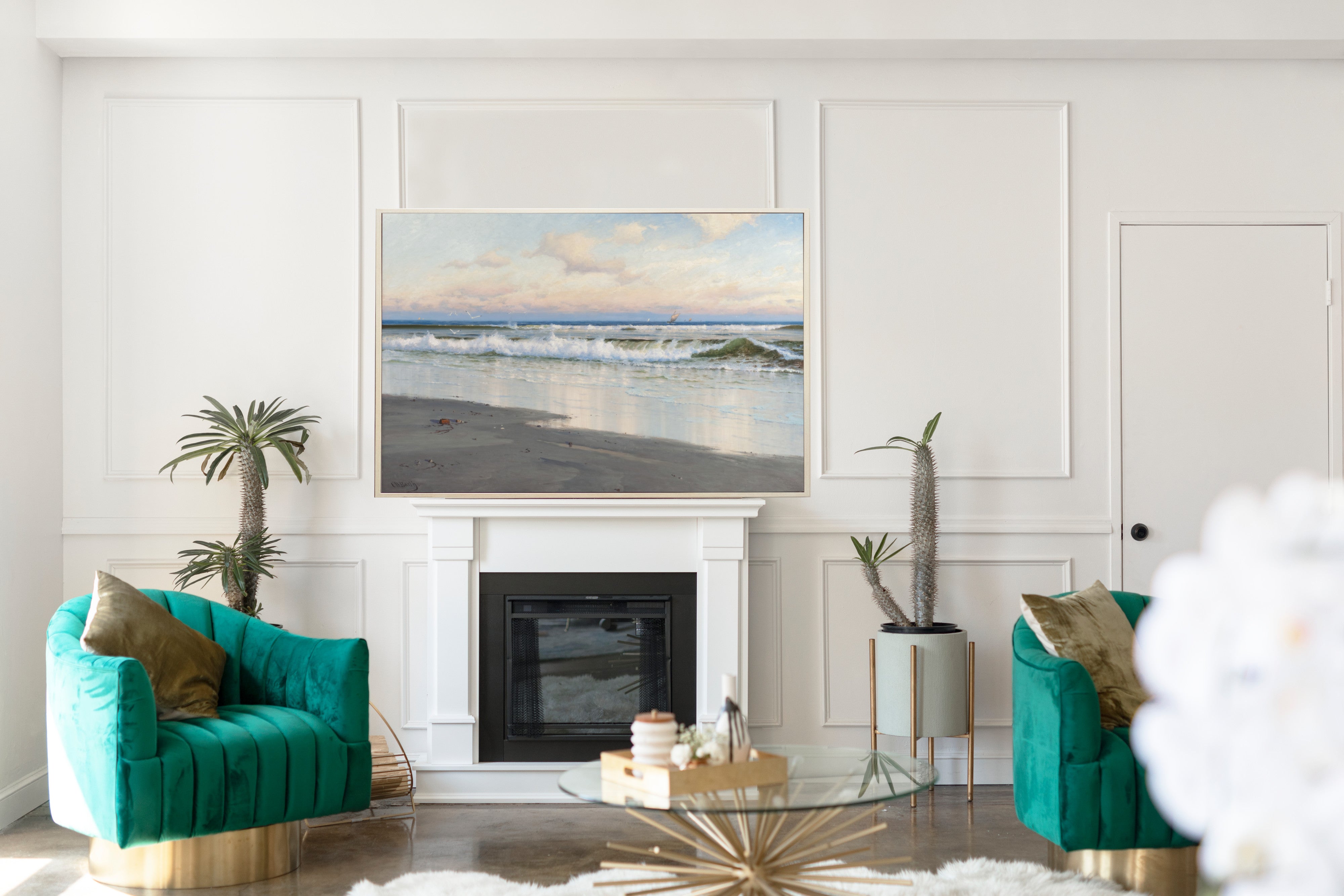 The Beach at Filey in Yorkshire, England, Carl Wilhelm Bøckmann Barth Fine Art Print