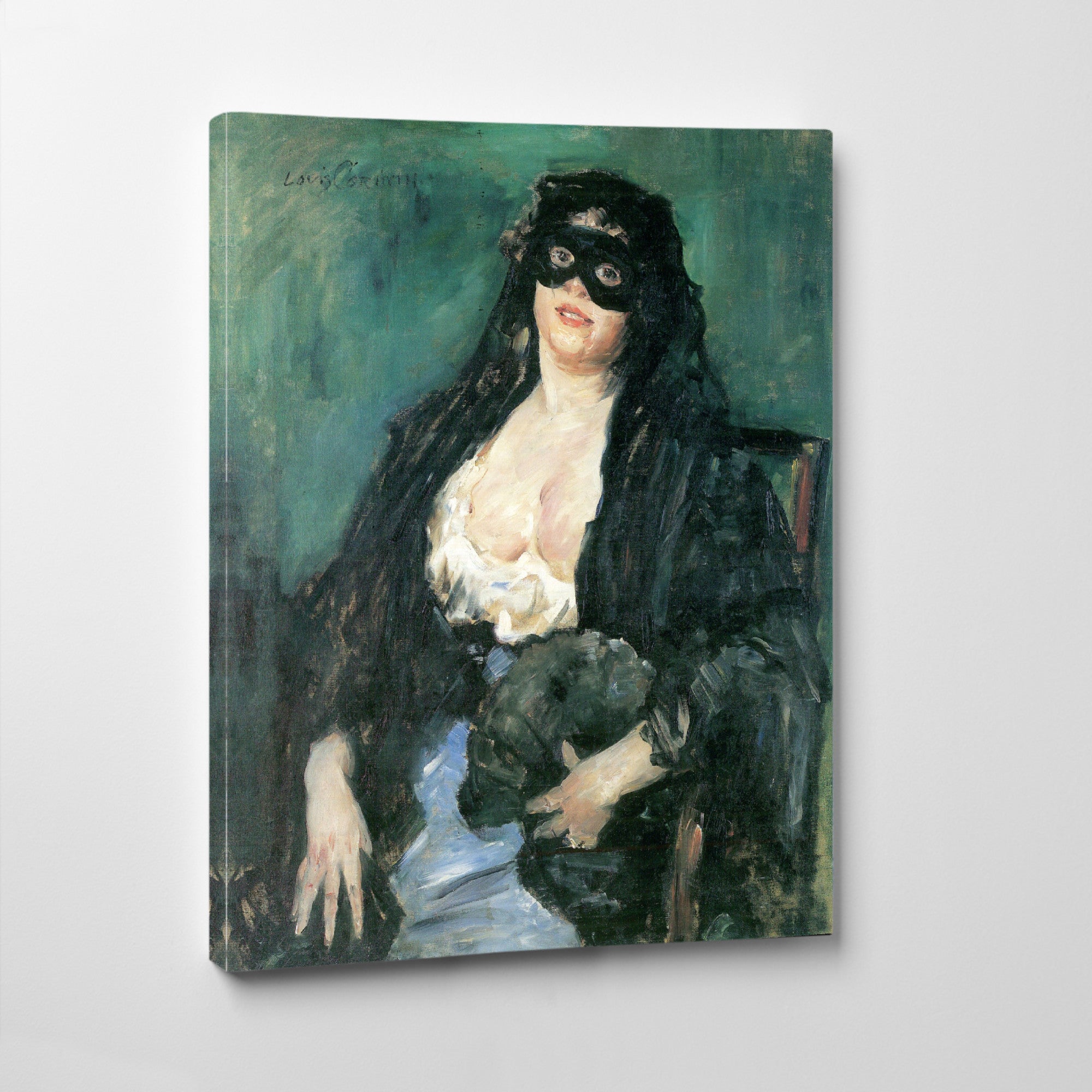 The Black Mask, Lovis Corinth Fine Art Print