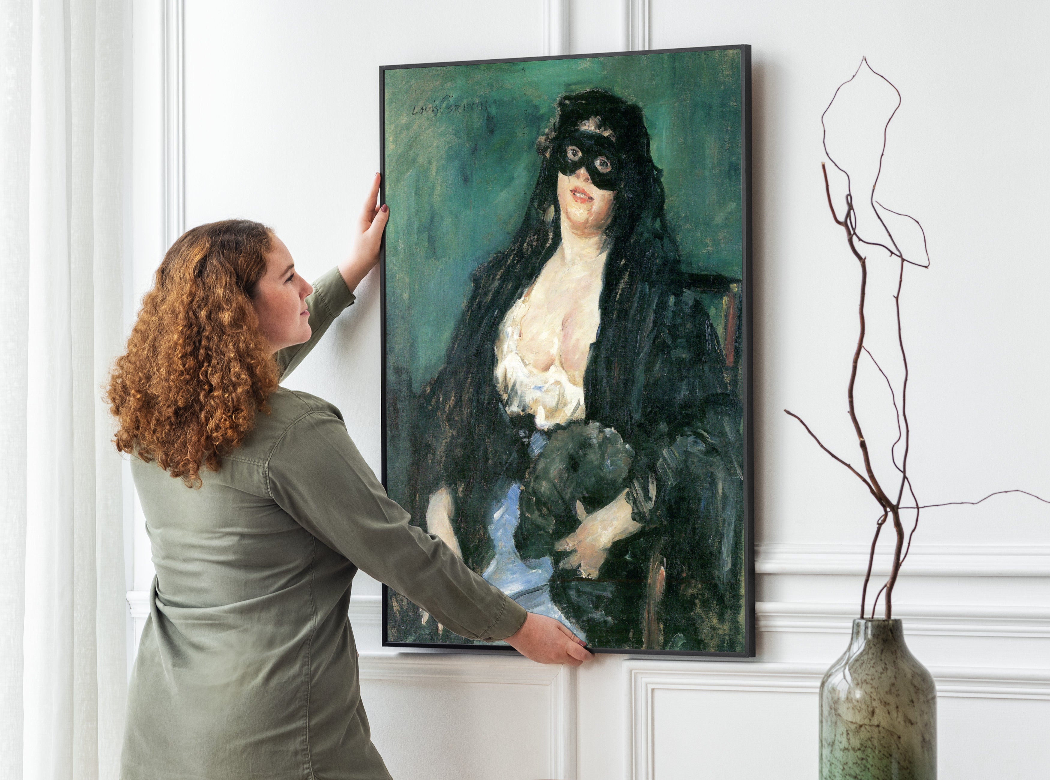 The Black Mask, Lovis Corinth Fine Art Print