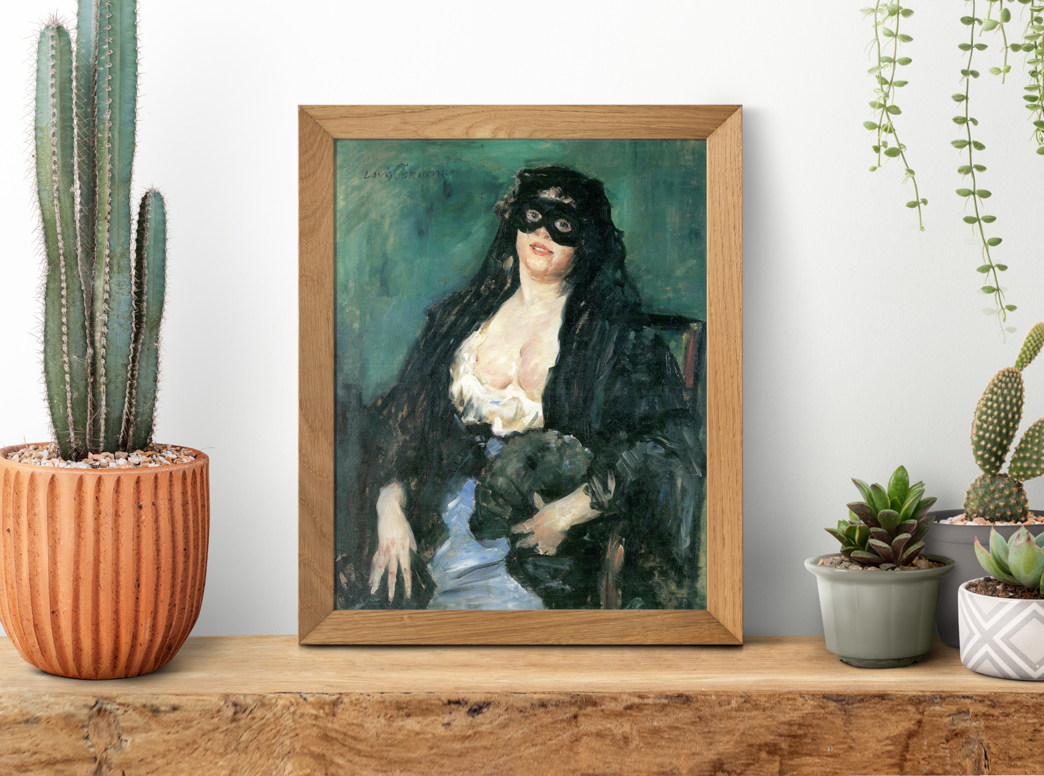 The Black Mask, Lovis Corinth Fine Art Print