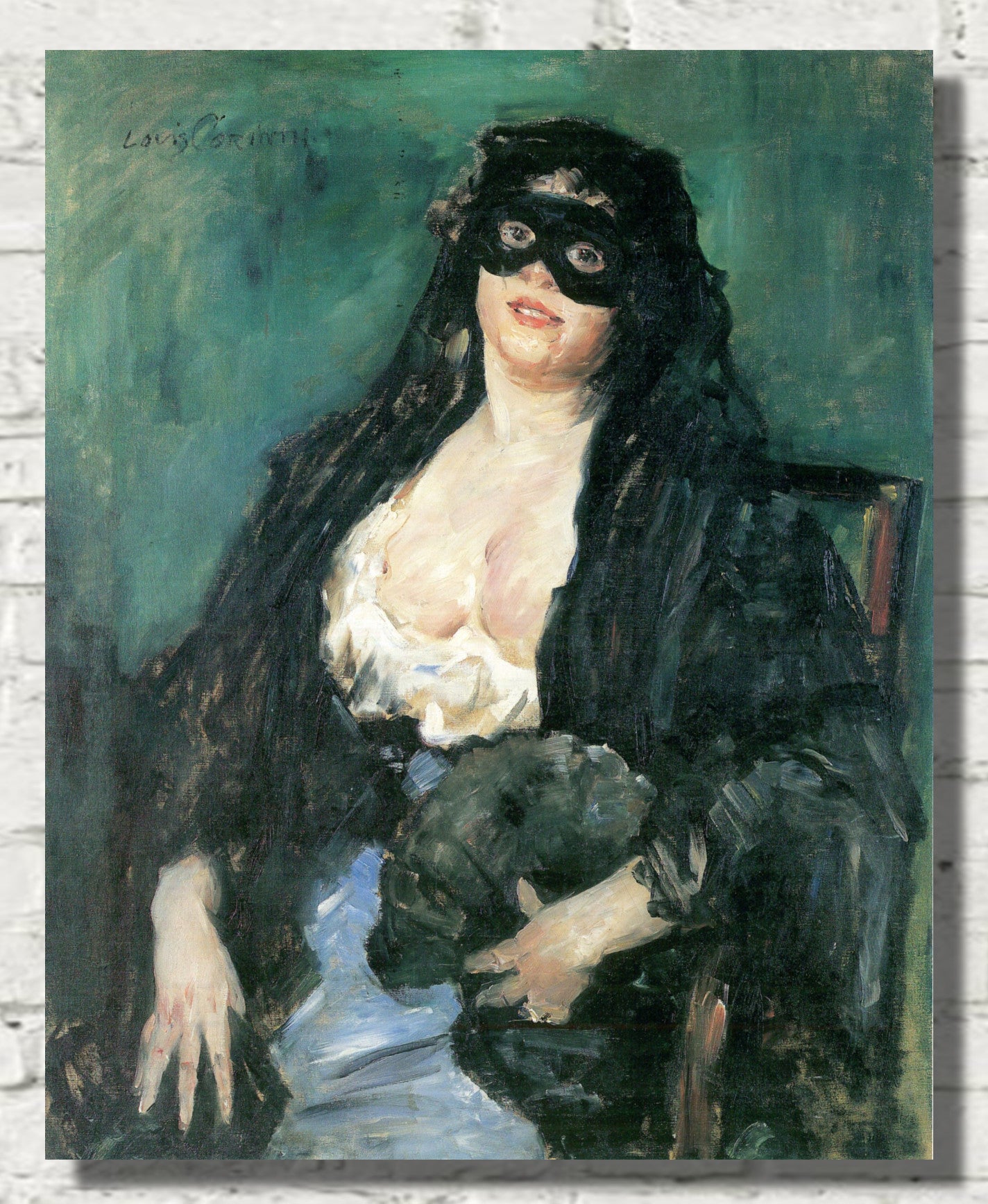 The Black Mask, Lovis Corinth Fine Art Print