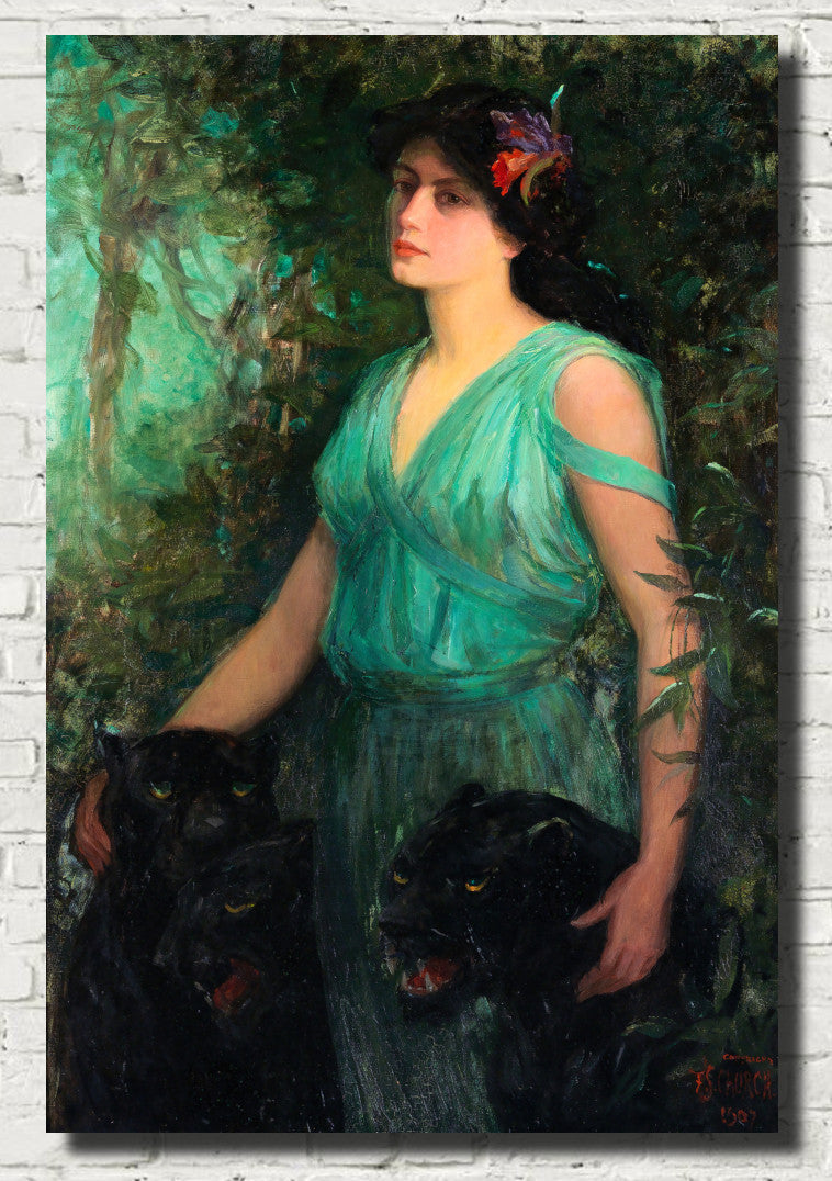 The Black Orchid, Frederick Stuart Church Fine Art Print