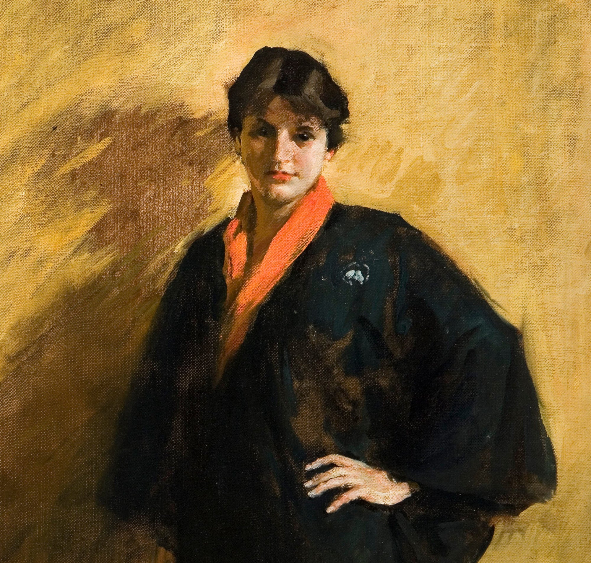 William Merritt Chase Fine Art Print, The Blue Kimono