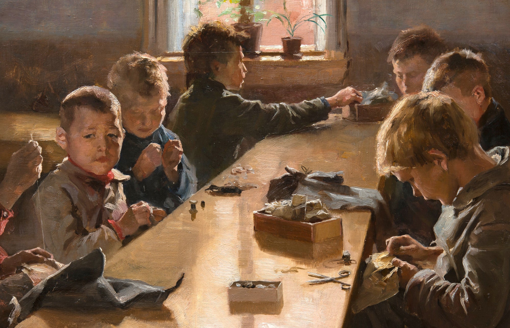Albert Edefelt Fine Art print, The Boys’ Workhouse, Helsinki