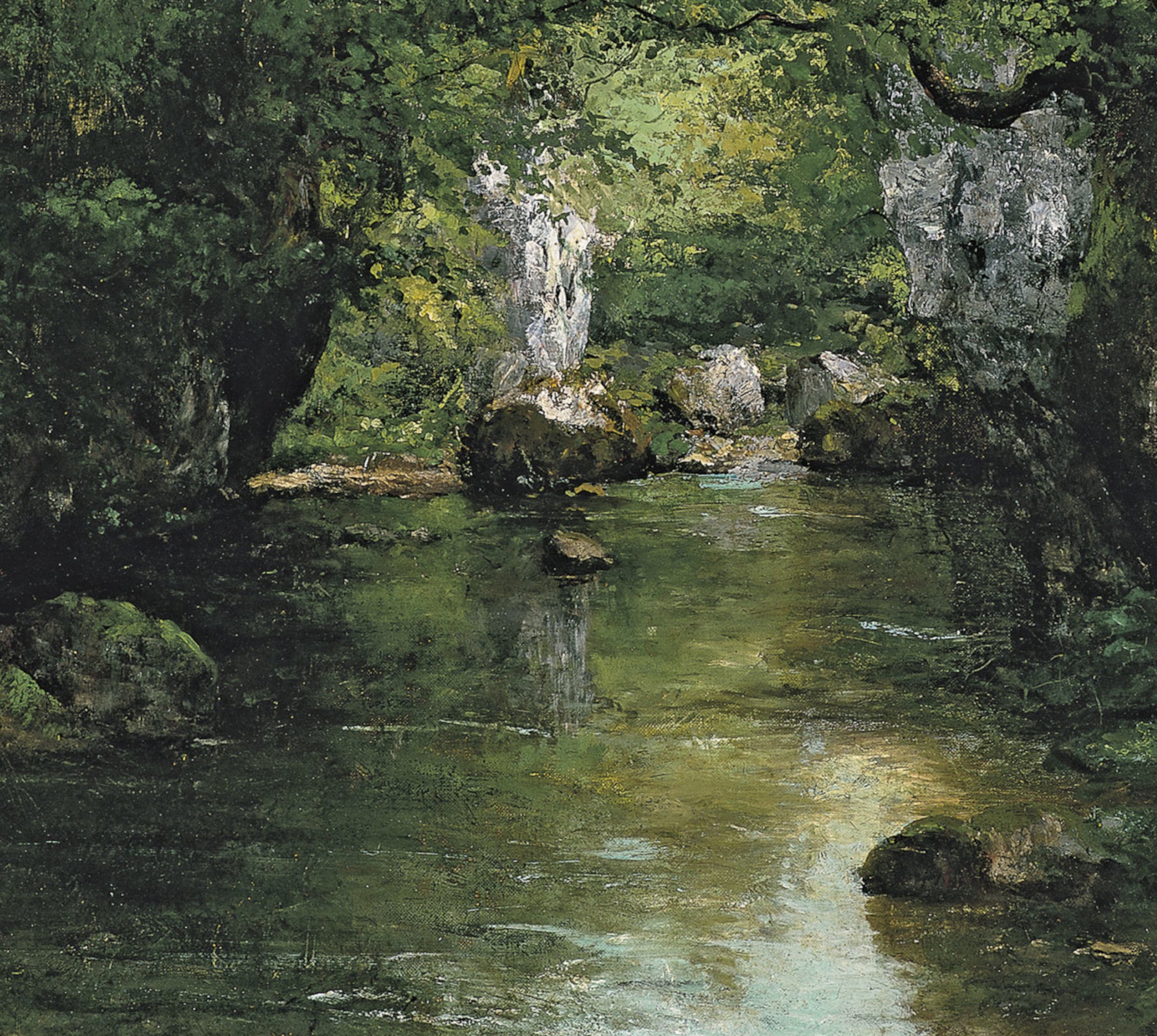 Gustave Courbet Fine Art Print, The Brême Stream