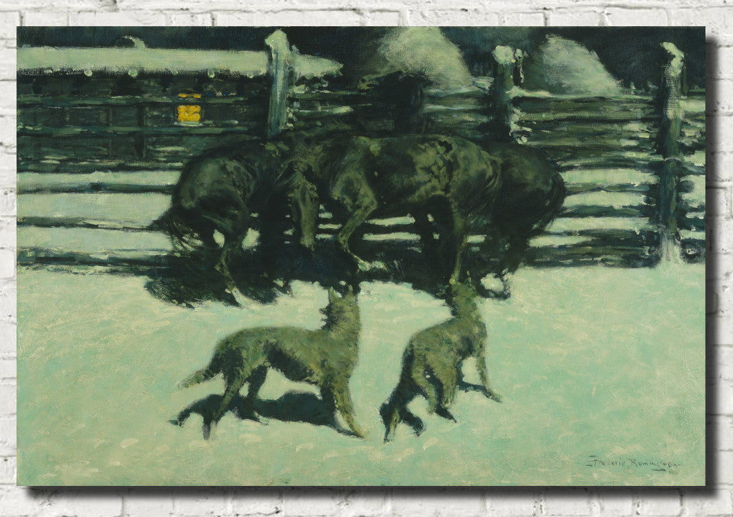 Frederic Remington, Fine Art Print : The Call for Help