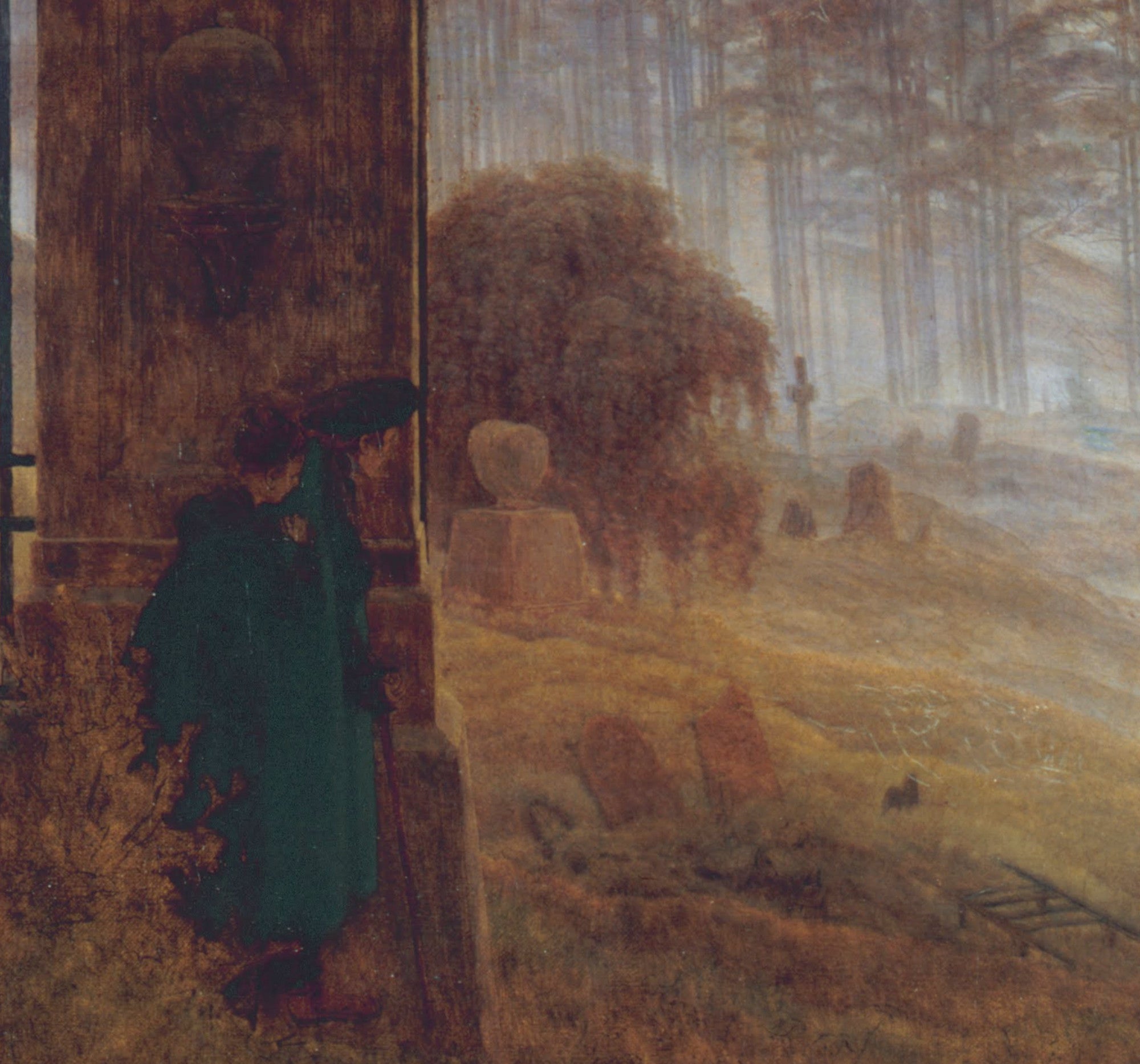 Caspar David Friedrich Fine Art Print, The Cemetery Entrance