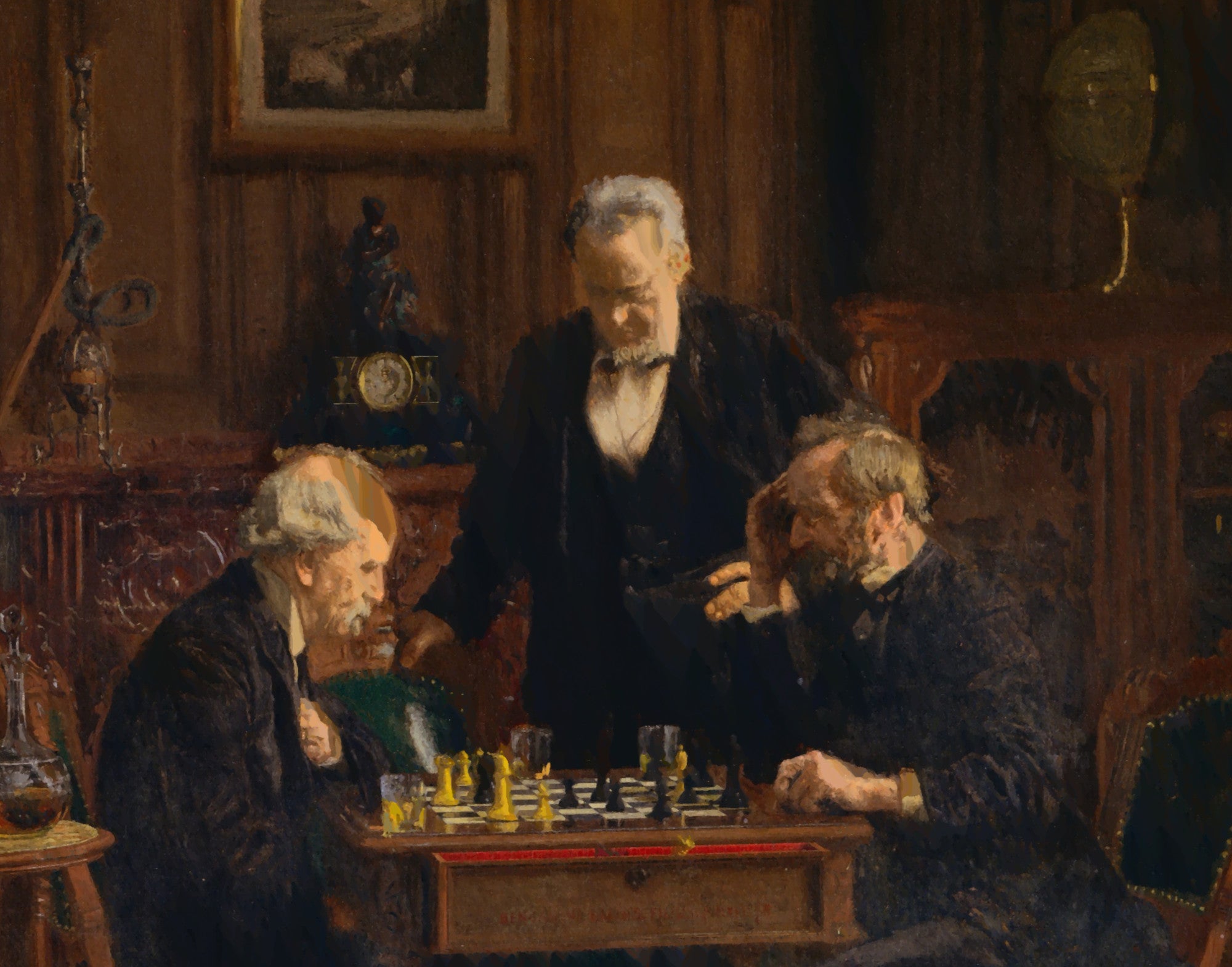 The Chess Players, Thomas Eakins Fine Art Print