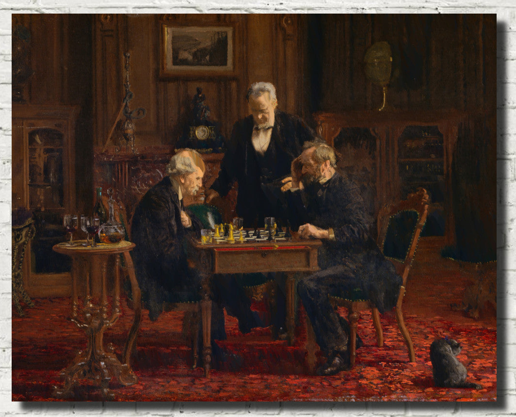 The Chess Players, Thomas Eakins Fine Art Print